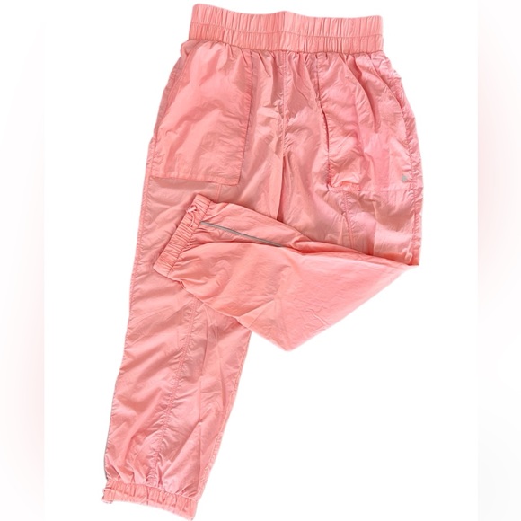 Fabletics Pink Wind Breaker Jogger Pants - Picture 2 of 4